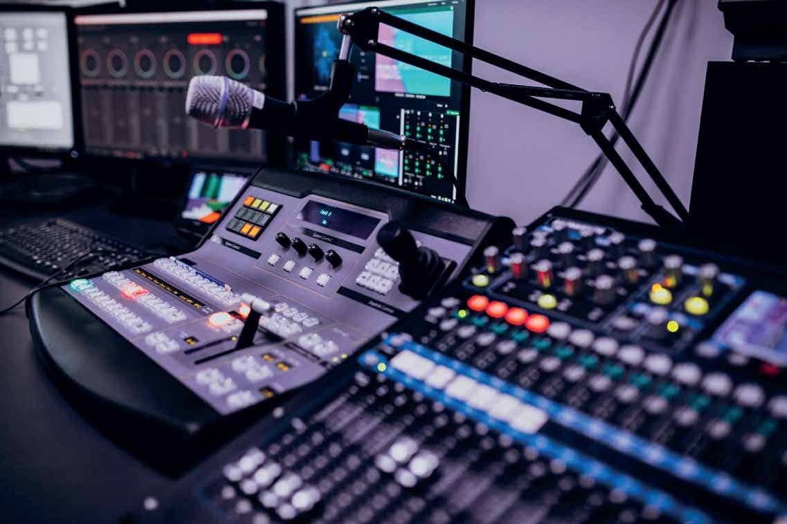 Broadcast mixing console used for live event production