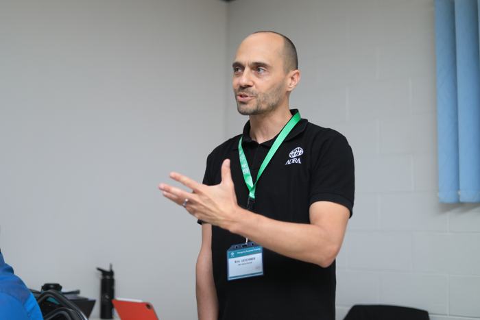 Facilitator speaking at a workshop