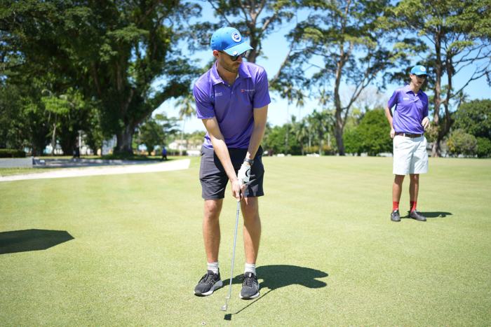 Golfers on the fairway
