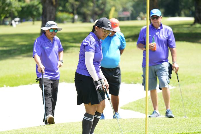 Golfers on the green